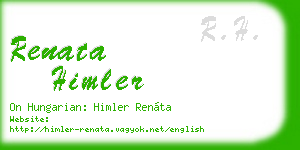renata himler business card